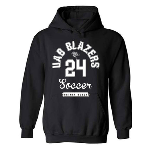 UAB - NCAA Women's Soccer : Kourtney Osborne - Classic Fashion Shersey Hooded Sweatshirt-0