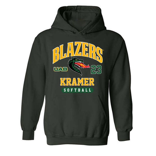 UAB - NCAA Softball : Ashtrid Kramer - Classic Fashion Shersey Hooded Sweatshirt-0