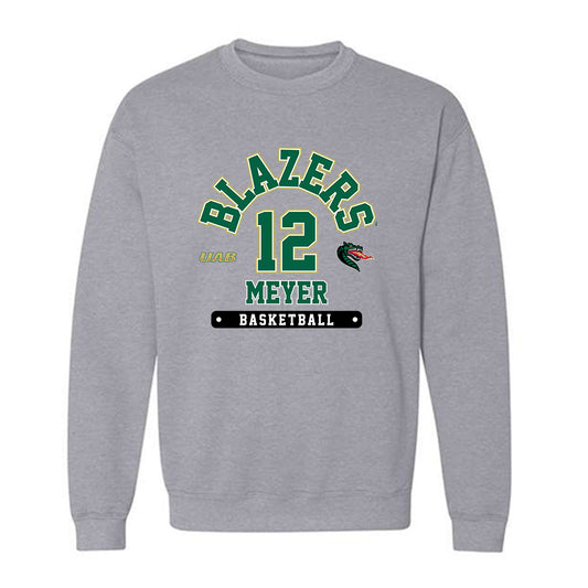 UAB - NCAA Men's Basketball : Jacob Meyer - Classic Fashion Shersey Crewneck Sweatshirt-0