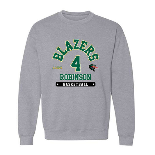 UAB - NCAA Men's Basketball : Ahmad Robinson - Classic Fashion Shersey Crewneck Sweatshirt-0