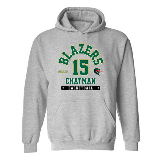 UAB - NCAA Men's Basketball : Evan Chatman - Classic Fashion Shersey Hooded Sweatshirt-0
