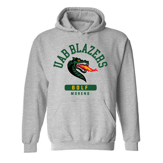 UAB - NCAA Women's Golf : Tais Moreno - Classic Fashion Shersey Hooded Sweatshirt-0