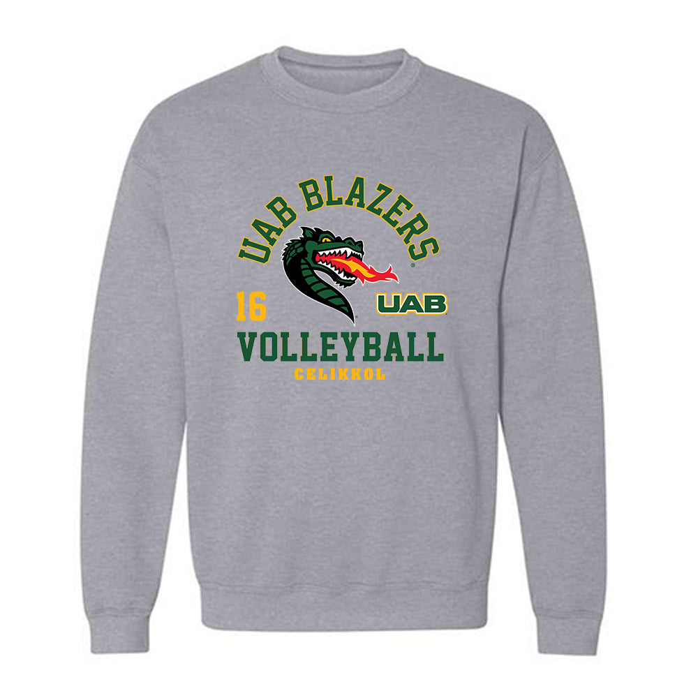 UAB - NCAA Women's Volleyball : Asli Celikkol - Classic Fashion Shersey Crewneck Sweatshirt-0