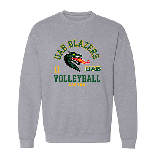 UAB - NCAA Women's Volleyball : Izabella Carter - Classic Fashion Shersey Crewneck Sweatshirt-0