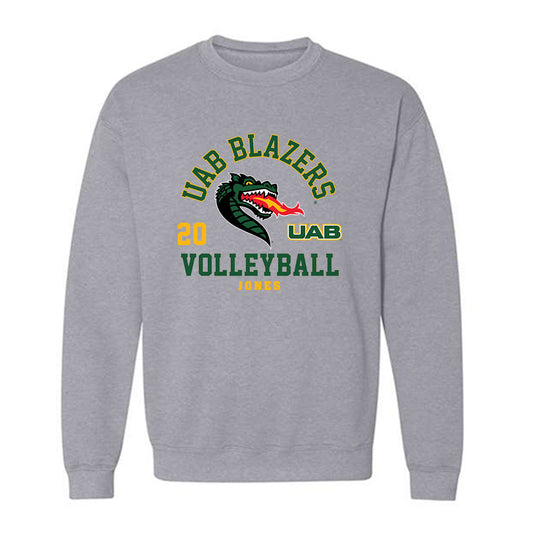 UAB - NCAA Women's Volleyball : Kennedy Jones - Classic Fashion Shersey Crewneck Sweatshirt-0