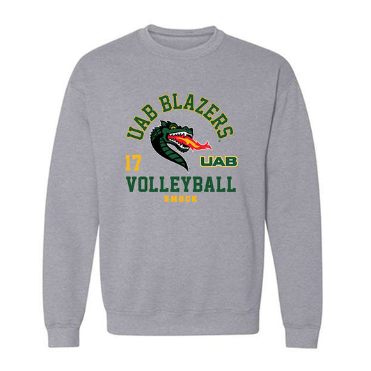 UAB - NCAA Women's Volleyball : Addyson Smock - Classic Fashion Shersey Crewneck Sweatshirt-0