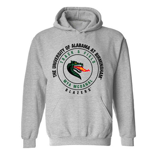 UAB - NCAA Women's Track & Field : Mya McDanal - Classic Fashion Shersey Hooded Sweatshirt-0