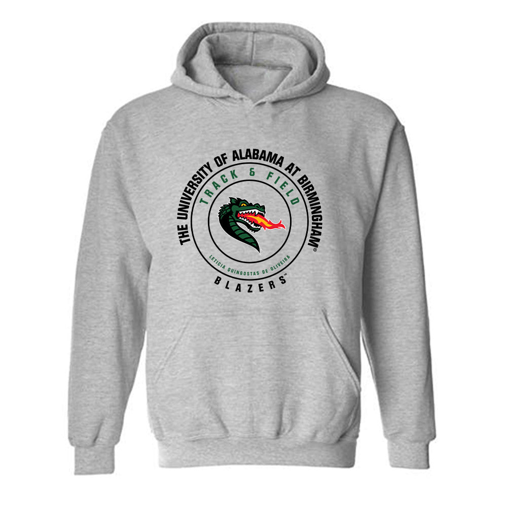 UAB - NCAA Women's Track & Field : Leticia Quingostas de Oliveira - Classic Fashion Shersey Hooded Sweatshirt-0