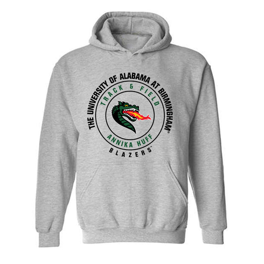 UAB - NCAA Women's Track & Field : Annika Huff - Classic Fashion Shersey Hooded Sweatshirt-0