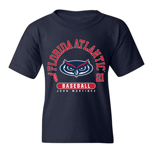 FAU - NCAA Baseball : John Martinez - Youth T-Shirt-0