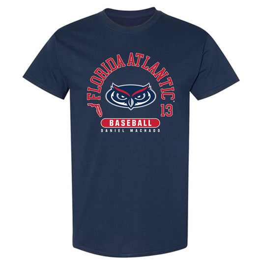 FAU - NCAA Baseball : Daniel Machado - T-Shirt-0