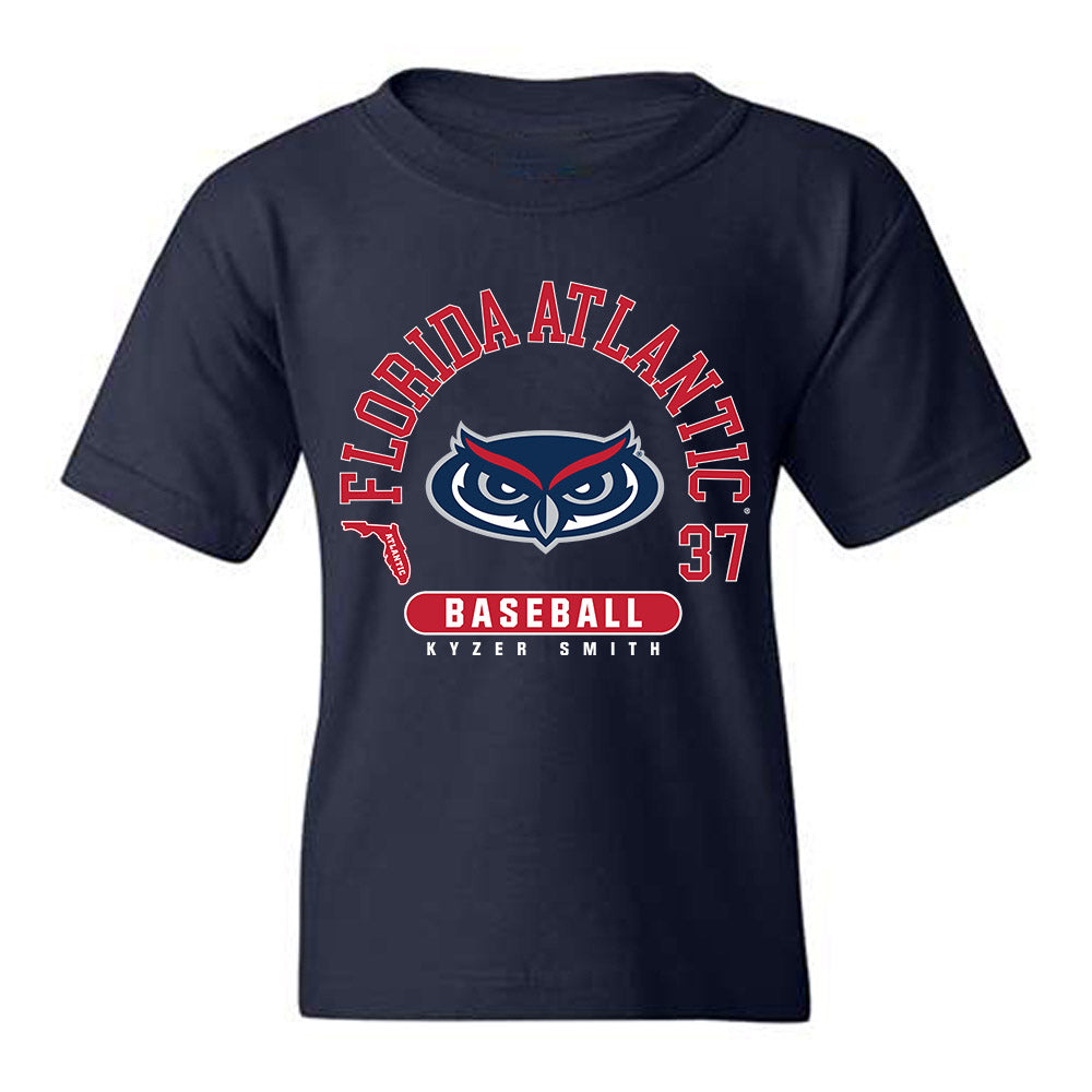 FAU - NCAA Baseball : Kyzer Smith - Youth T-Shirt-0