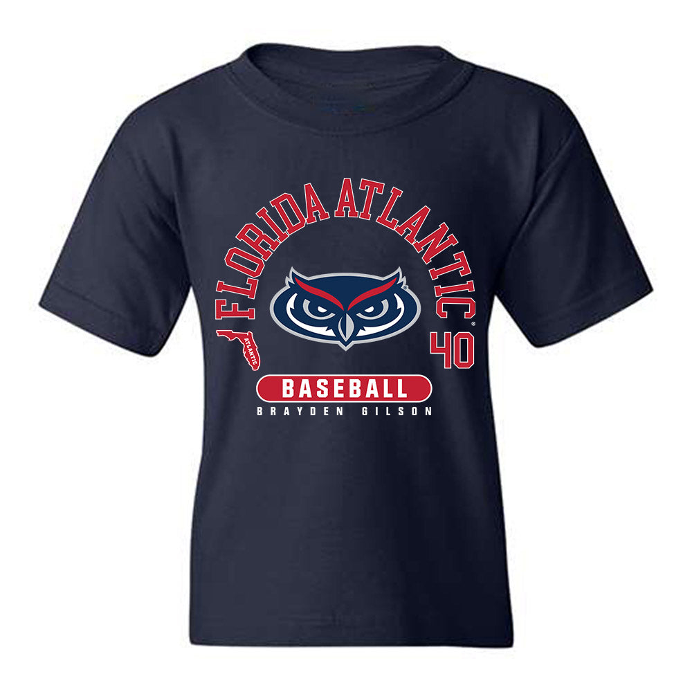 FAU - NCAA Baseball : Brayden Gilson - Youth T-Shirt-0