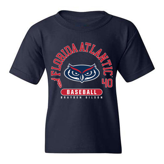 FAU - NCAA Baseball : Brayden Gilson - Youth T-Shirt-0