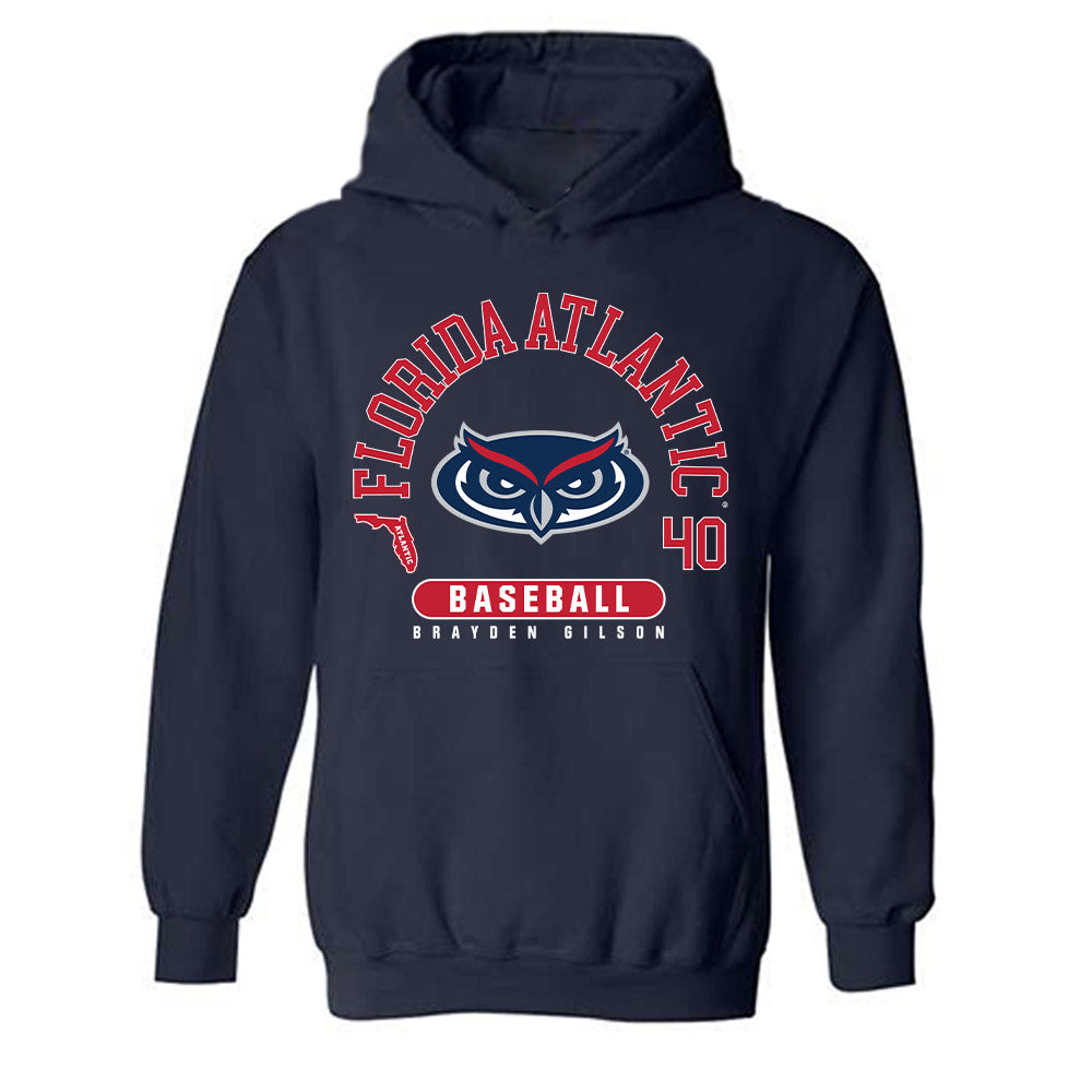 FAU - NCAA Baseball : Brayden Gilson - Hooded Sweatshirt-0