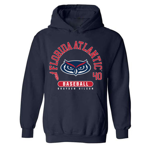 FAU - NCAA Baseball : Brayden Gilson - Hooded Sweatshirt-0