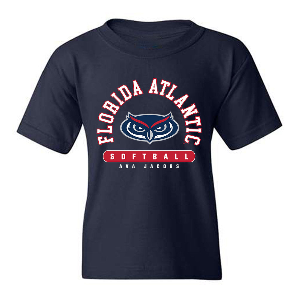 FAU - NCAA Softball : Ava Jacobs - Youth T-Shirt-0