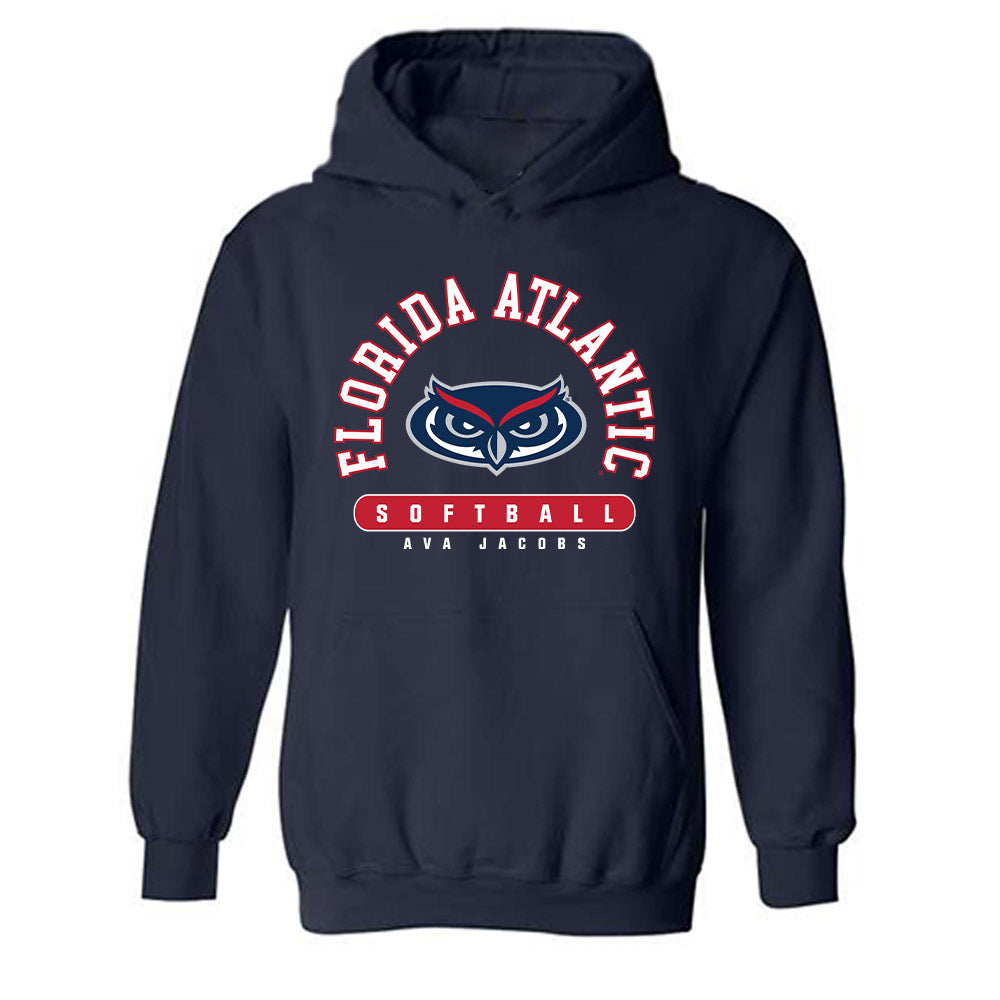 FAU - NCAA Softball : Ava Jacobs - Hooded Sweatshirt-0