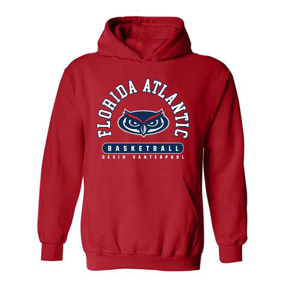 FAU - NCAA Men's Basketball : Devin Vanterpool - Classic Fashion Shersey Hooded Sweatshirt-0