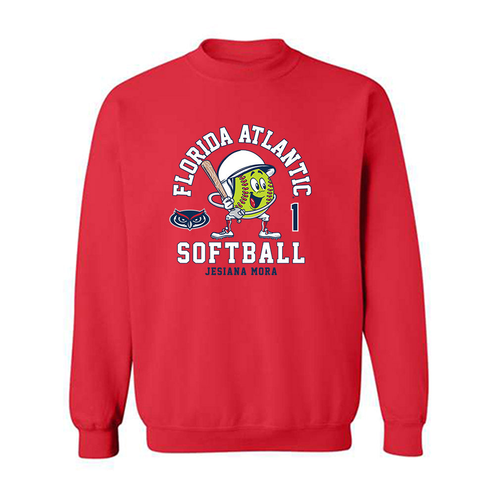 FAU - NCAA Softball : Jesiana Mora - Crewneck Sweatshirt-0