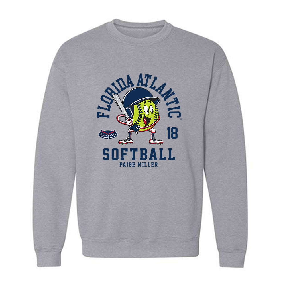FAU - NCAA Softball : Paige Miller - Crewneck Sweatshirt-0