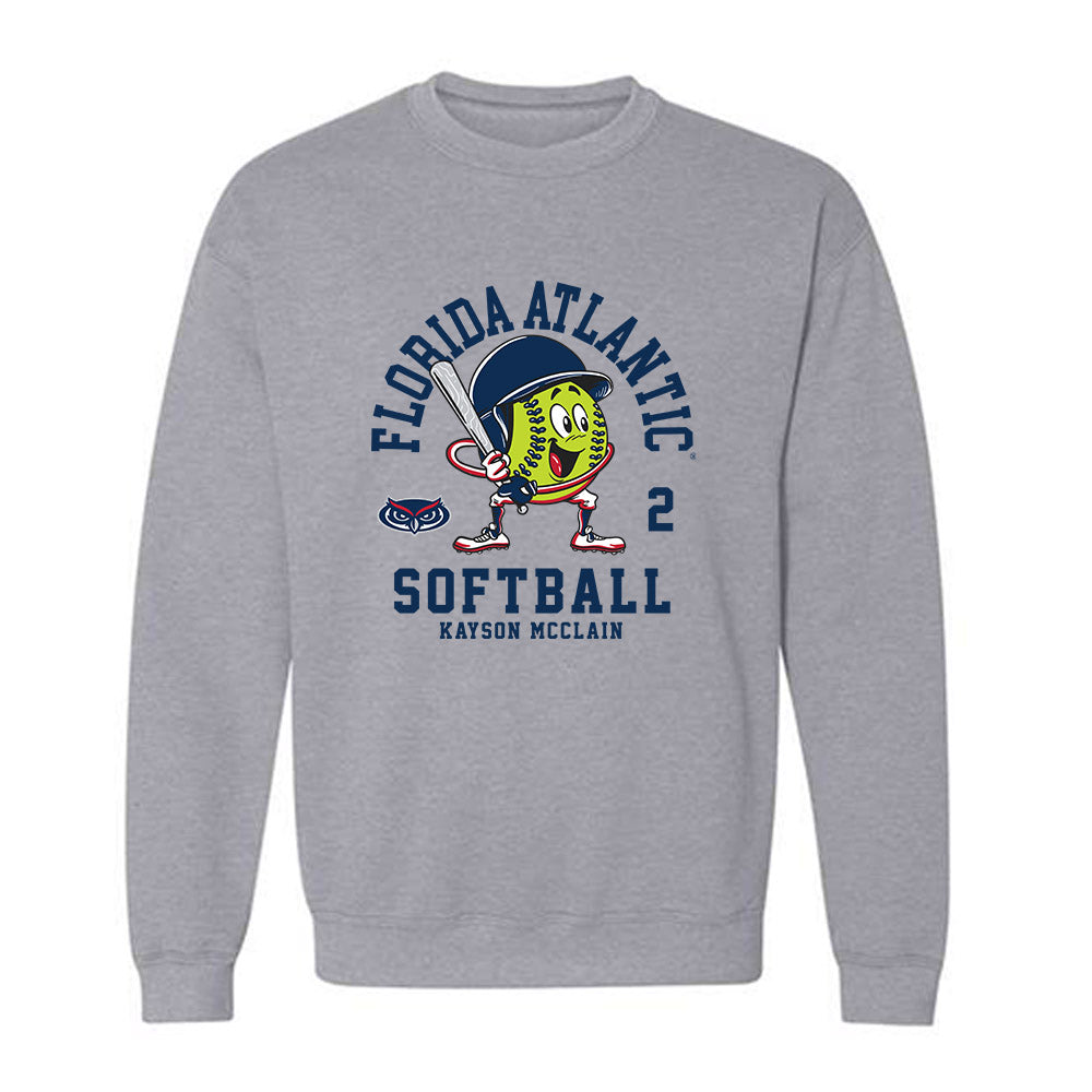 FAU - NCAA Softball : Kayson McClain - Crewneck Sweatshirt-0