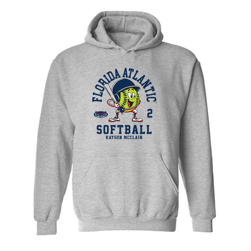 FAU - NCAA Softball : Kayson McClain - Hooded Sweatshirt-0