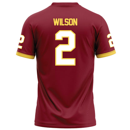 NSU - NCAA Football : Adrian Wilson - Maroon Football Jersey-1