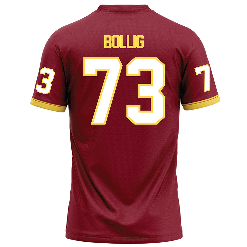 NSU - NCAA Football : Marek Bollig - Maroon Football Jersey-1