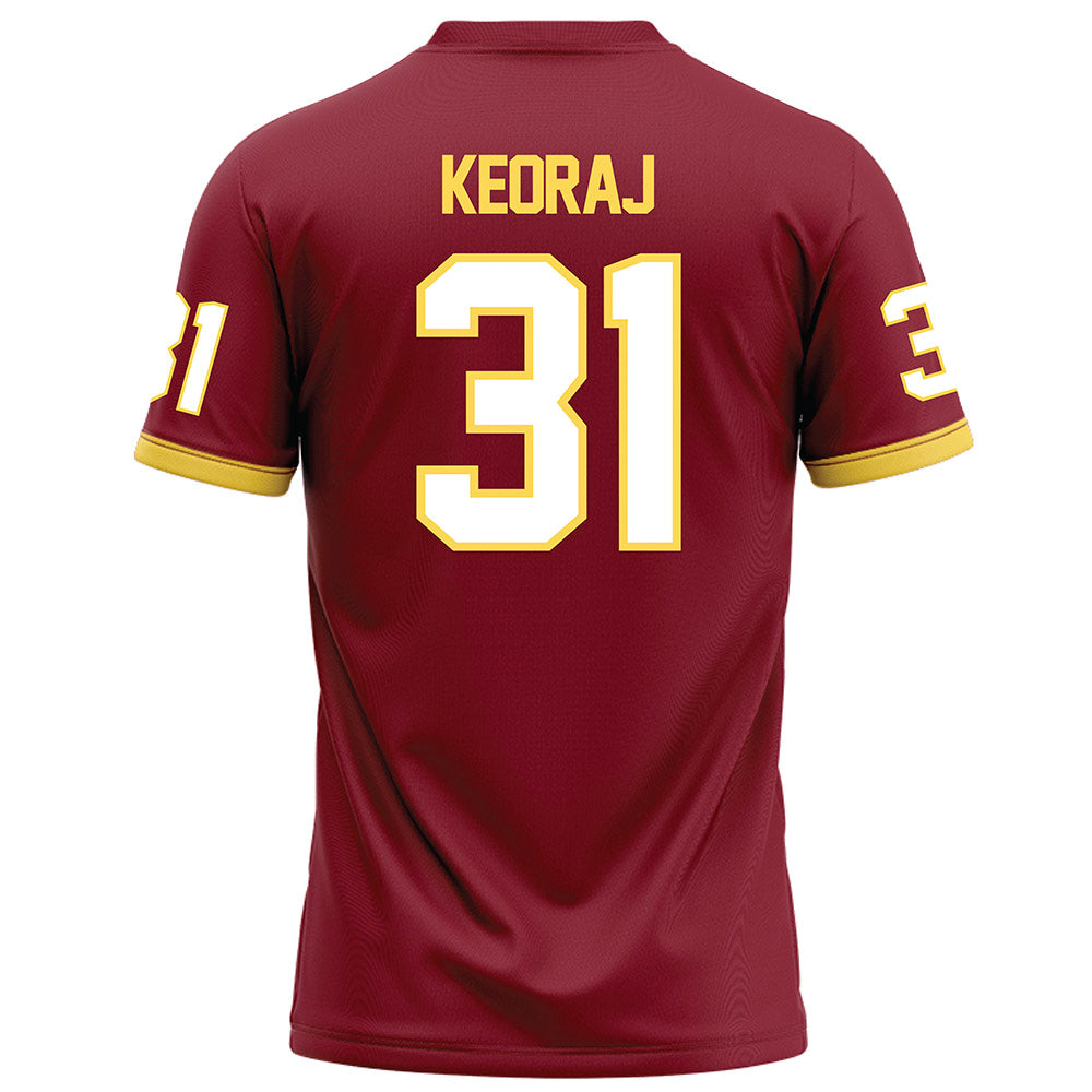 NSU - NCAA Football : Brecken Keoraj - Maroon Football Jersey-1