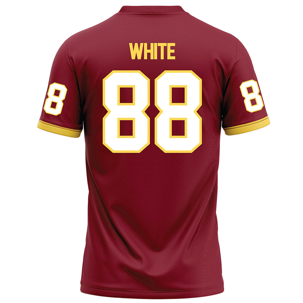 NSU - NCAA Football : Cooper White - Maroon Football Jersey-1