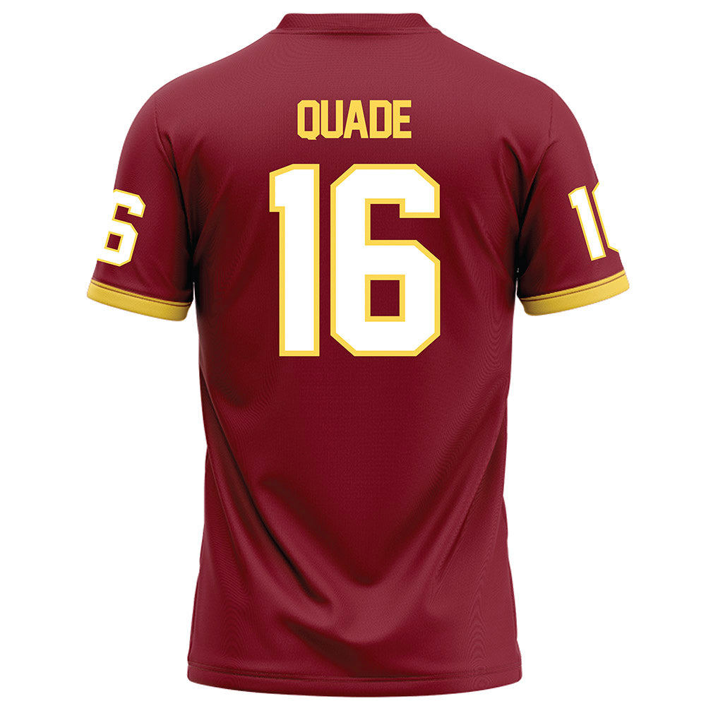 NSU - NCAA Football : Kimani Quade - Maroon Football Jersey-1