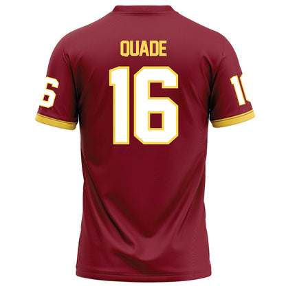 NSU - NCAA Football : Kimani Quade - Maroon Football Jersey-1