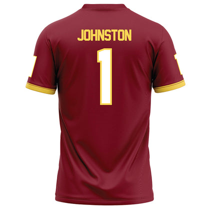 NSU - NCAA Football : Kiyon Johnston - Maroon Football Jersey-1