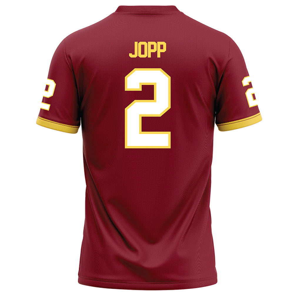 NSU - NCAA Football : Elijah Jopp - Maroon Football Jersey-1