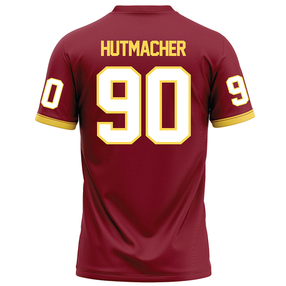 NSU - NCAA Football : Noah Hutmacher - Maroon Football Jersey