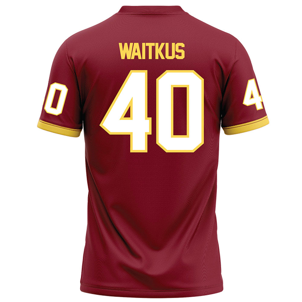 NSU - NCAA Football : Jackson Waitkus - Maroon Football Jersey-1