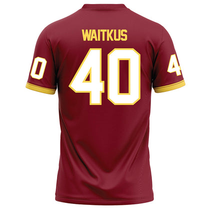 NSU - NCAA Football : Jackson Waitkus - Maroon Football Jersey-1