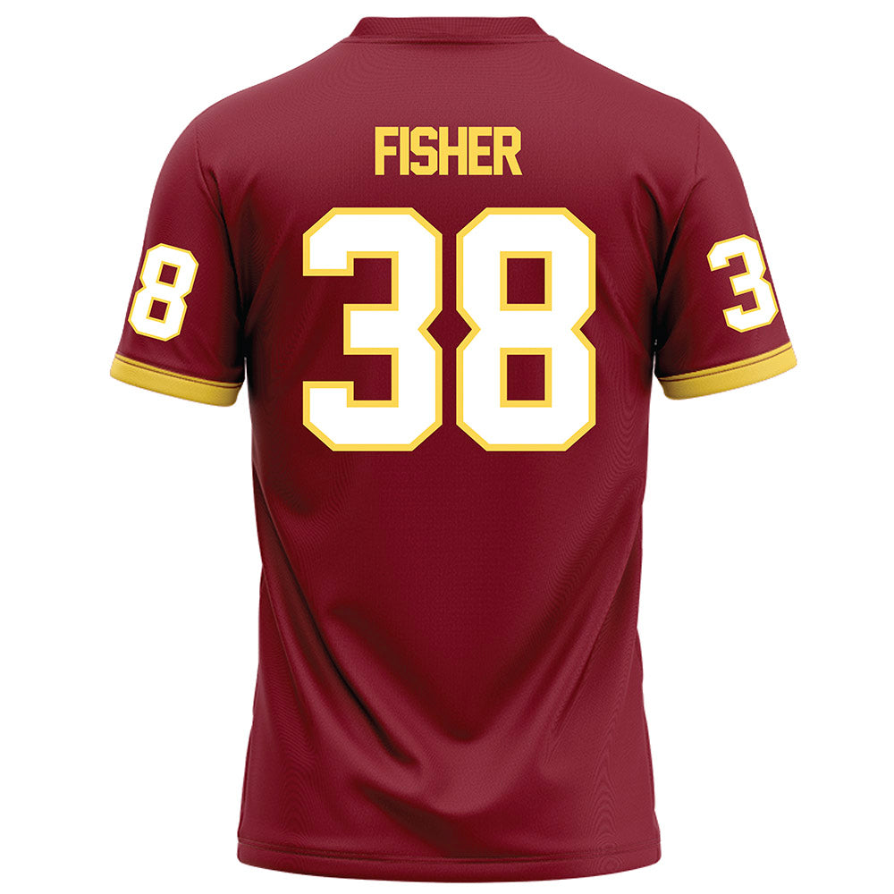 NSU - NCAA Football : Grayson Fisher - Maroon Football Jersey-1