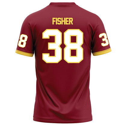 NSU - NCAA Football : Grayson Fisher - Maroon Football Jersey-1