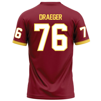NSU - NCAA Football : Noah Draeger - Maroon Football Jersey