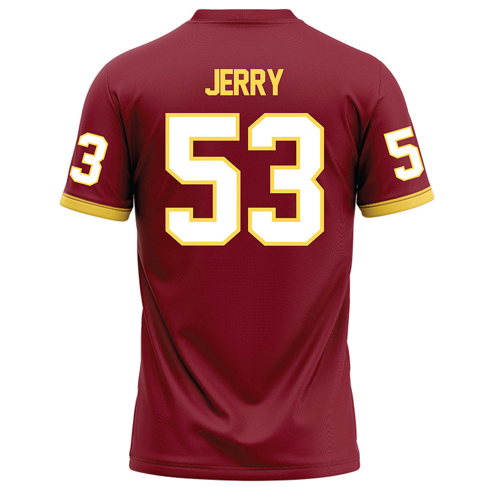 NSU - NCAA Football : Benson Jerry - Maroon Football Jersey-1