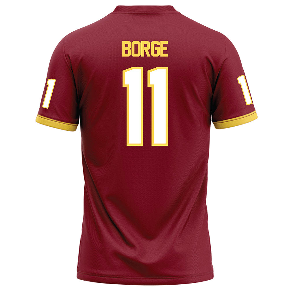 NSU - NCAA Football : Karson Borge - Maroon Football Jersey-1