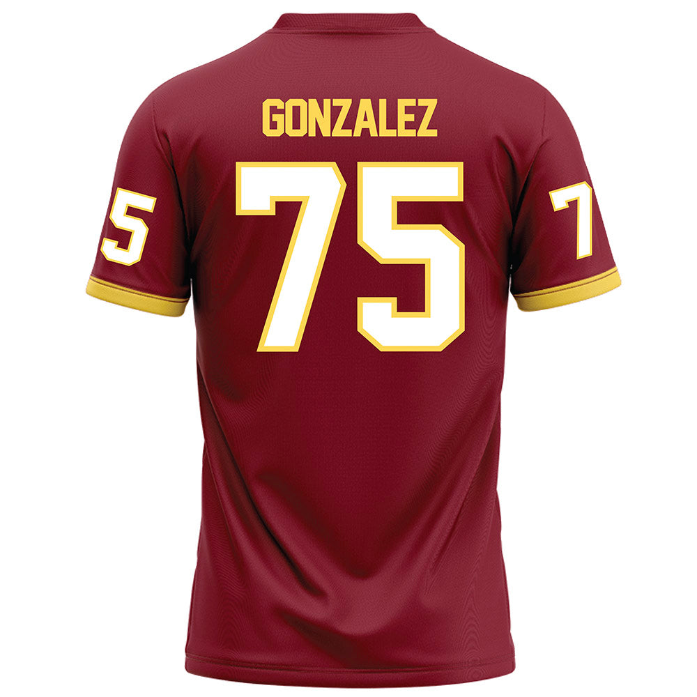 NSU - NCAA Football : Felipe Gonzalez - Maroon Football Jersey-1