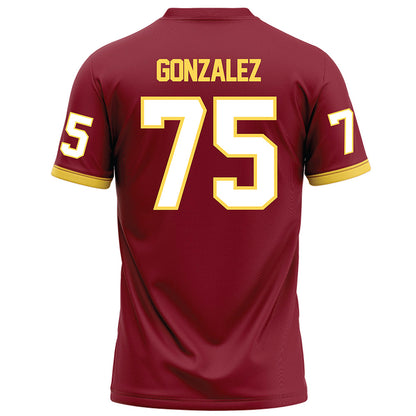 NSU - NCAA Football : Felipe Gonzalez - Maroon Football Jersey-1