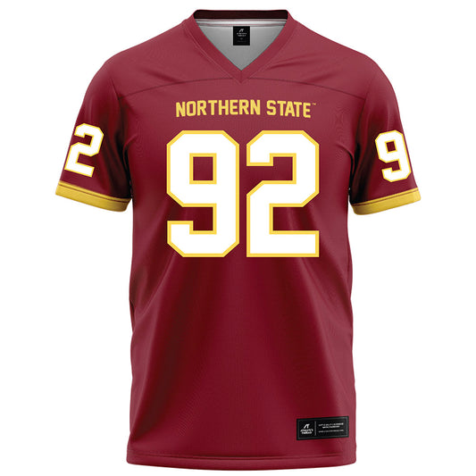 NSU - NCAA Football : Keaton Docken - Maroon Football Jersey-0