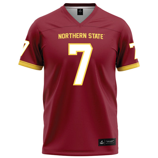 NSU - NCAA Football : Javonnee Szymanski - Maroon Football Jersey-0