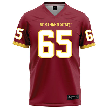 NSU - NCAA Football : Paden Johnson - Maroon Football Jersey-0