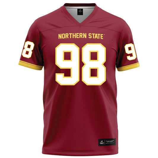NSU - NCAA Football : Miles Muilenburg - Maroon Football Jersey-0