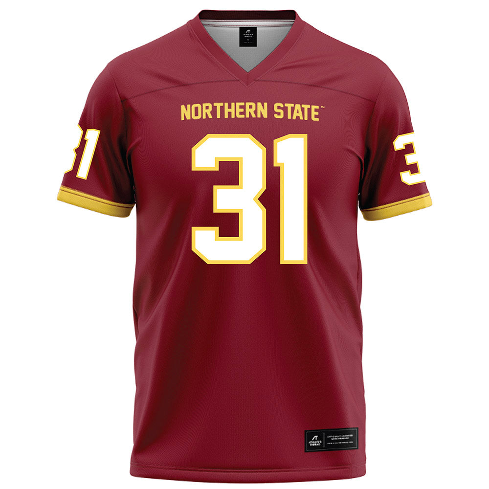 NSU - NCAA Football : Brecken Keoraj - Maroon Football Jersey-0